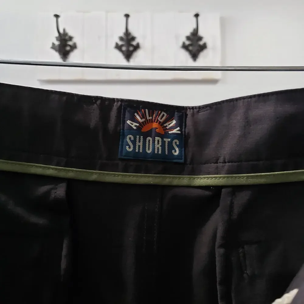 Faherty All Day Shorts 7” Mountain Coal Dark Gray Size 35